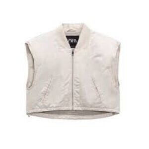 Zara Water-Repellent Satin Sheen Vest